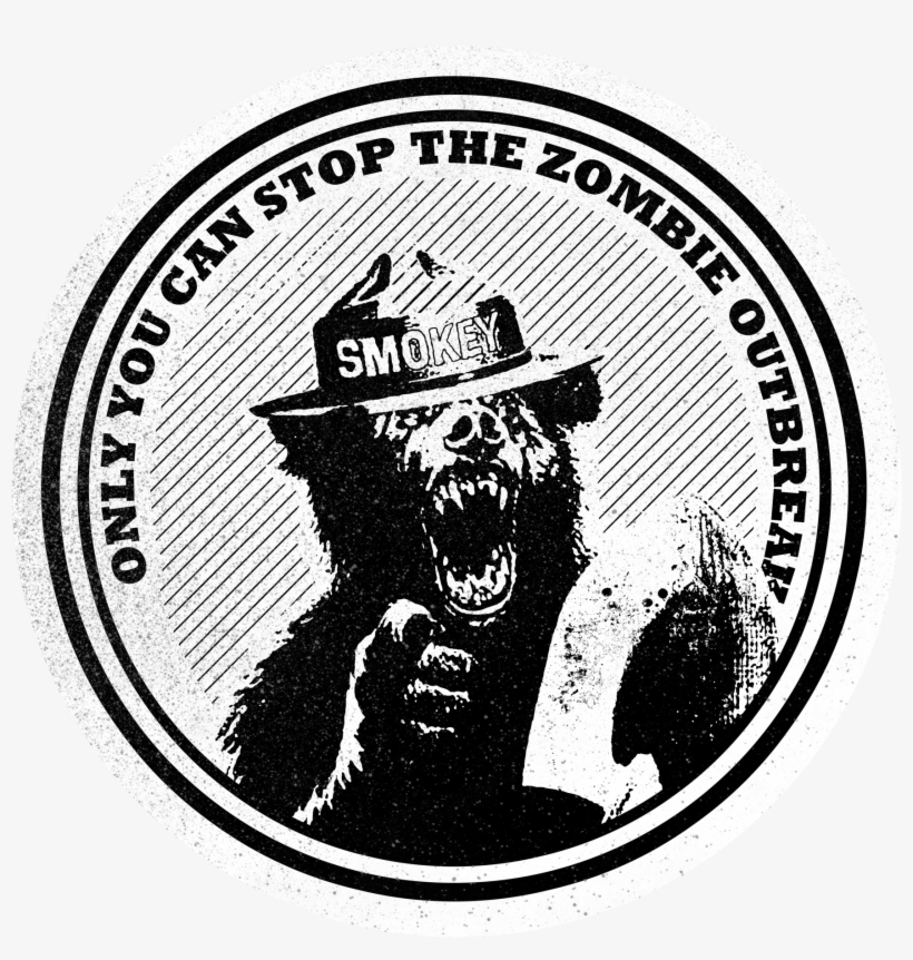 Image Of Smokey Zombie T-shirt - Illustration, transparent png download