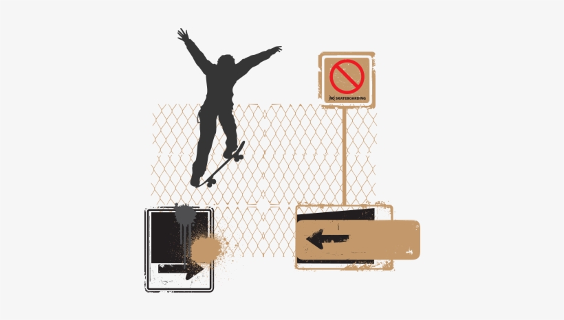Skate Jump Ollie Vector Illustrations Png Graphic Cave - Ollie, transparent png download