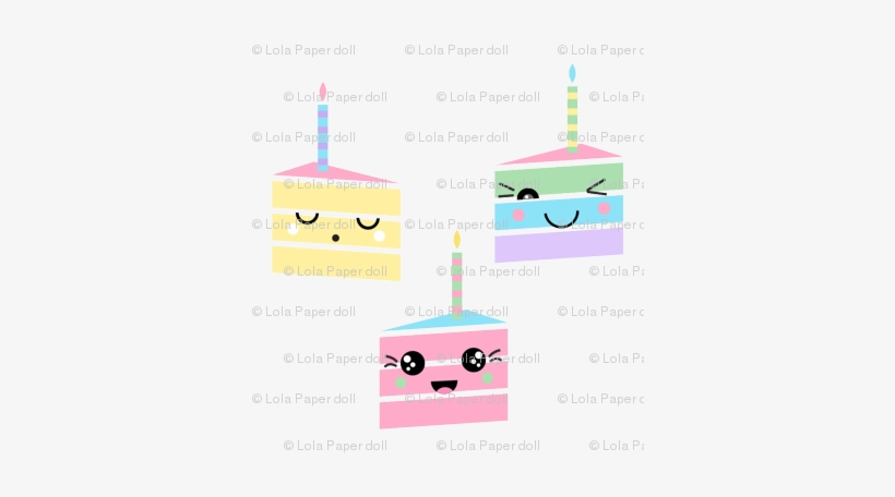 Kawaii Birthday Cakes - Birthday Cake, transparent png download