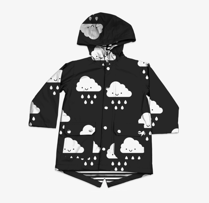 Kawaii Cloud Raincoat - Raincoat, transparent png download