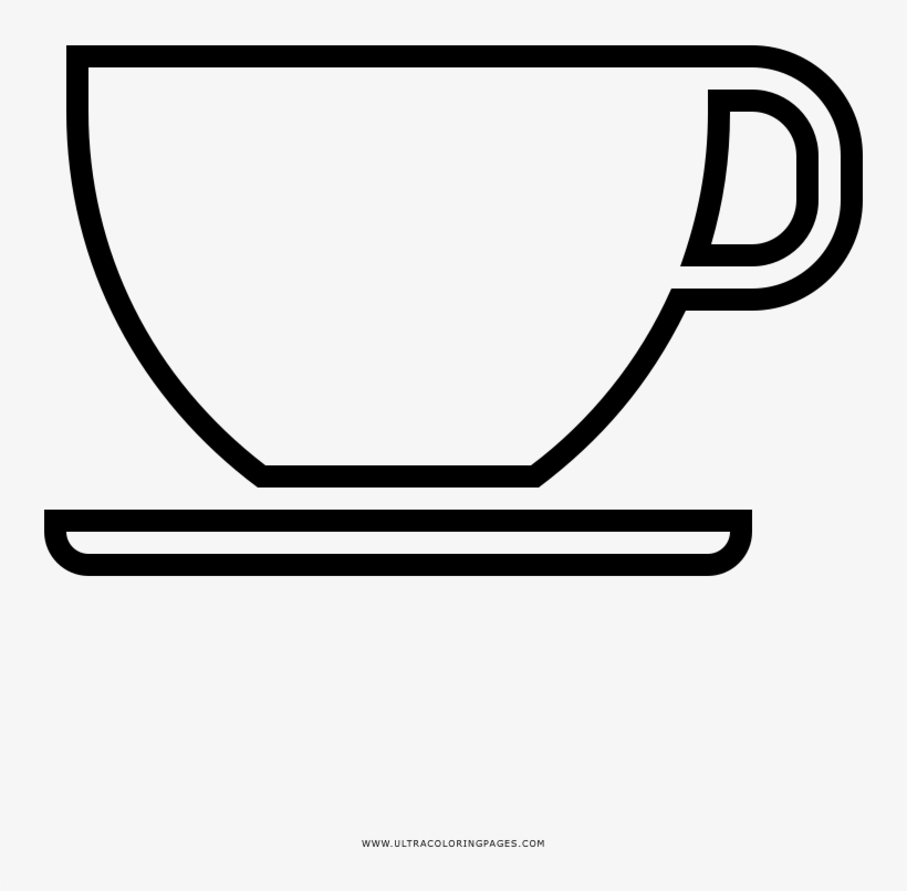 Dibujo De Taza De Café Para Colorear - Dibujos De Tasas Para Colorear, transparent png download