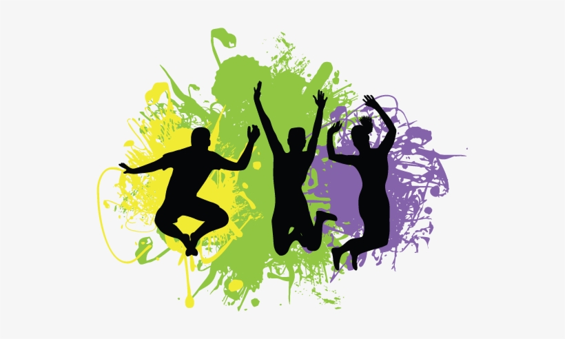 Parties - Trampoline Park Silhouette, transparent png download