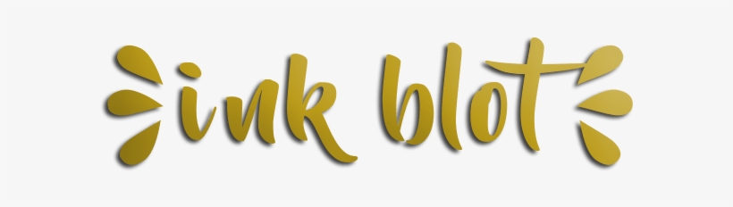 Ink Blot Text1 - Calligraphy, transparent png download