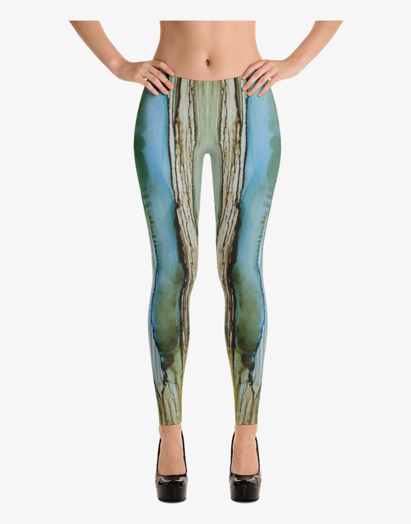 Inkblot Leggings - Midnight-teal Halftone Sneakers, transparent png download