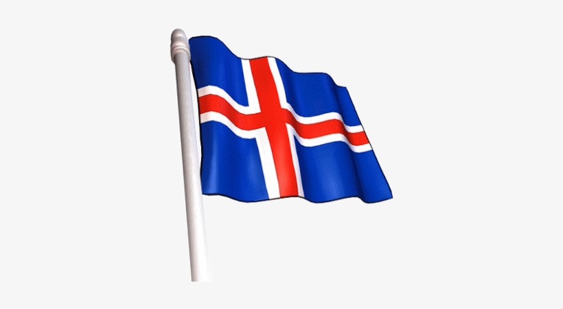 Banderas De Europa - Iceland Flag Animated Gif, transparent png download