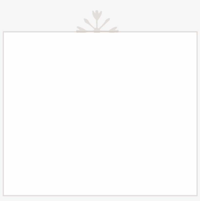Border White Flourish - Silhouette, transparent png download