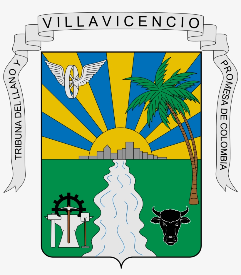 Diseñado Por Hernando Onofre, Inspirado En La Belleza - Escudo De Villavicencio Para Colorear, transparent png download