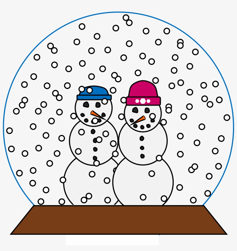 This Free Icons Png Design Of Snowpeople Snowglobe, transparent png download