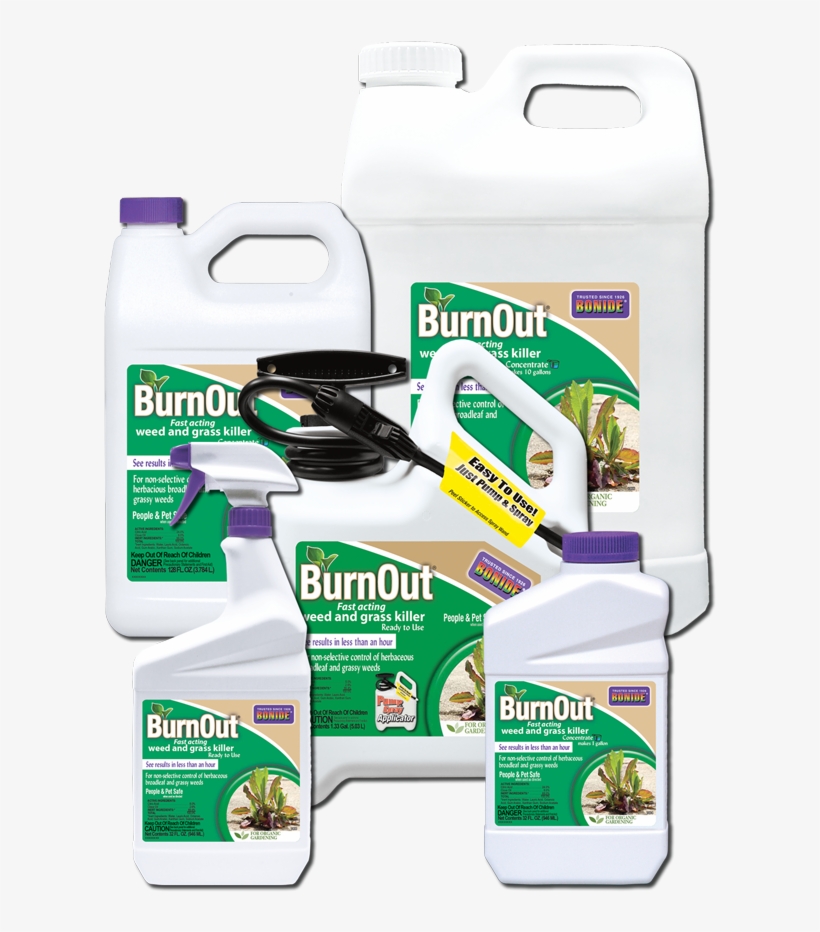 Burnout® Zoom - Burn Out Weed And Grass Concentrate Killer, 1 Gallon,, transparent png download