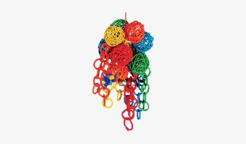 Happy Beaks Bird Toys - Paradise Toys Vibrant Cluster 6-inch W, transparent png download