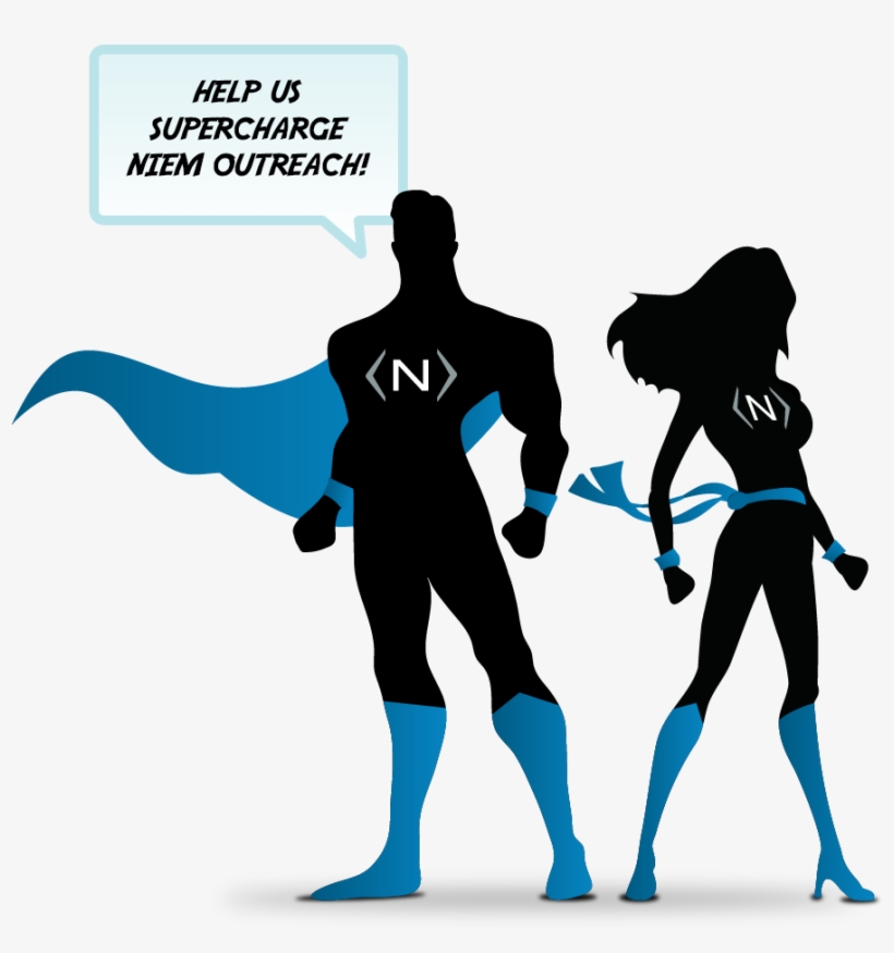 Outreach Resources Niem National - Superhero Silhouette Female, transparent png download