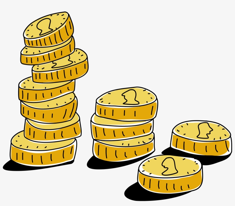 This Free Icons Png Design Of Gold Coins Illustration, transparent png download