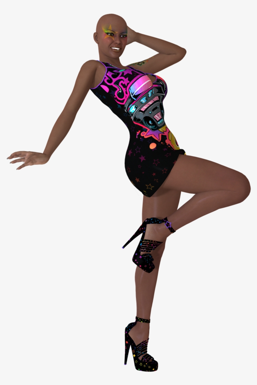 3d Girl, Ns/84, Laptop Photos - 80s Girl Png, transparent png download