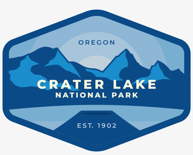 Crater Lake Vinyl Sticker - Illustration, transparent png download
