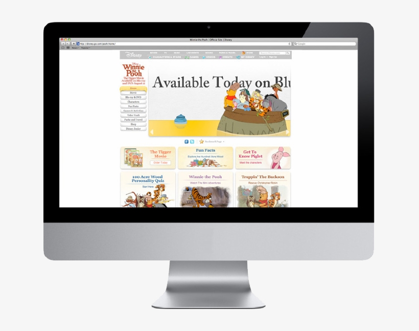 Winnie The Pooh Official Site Redesign - Sample Water Bill In Australia, transparent png download