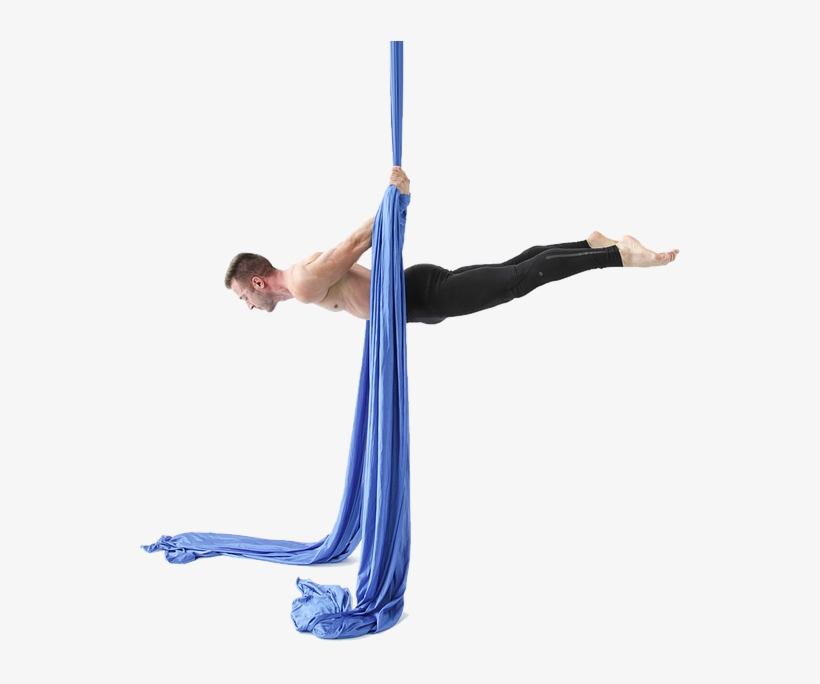 Gabe Hilden-reid Suspended In Silks At Aerial Physique - Acrobatics, transparent png download