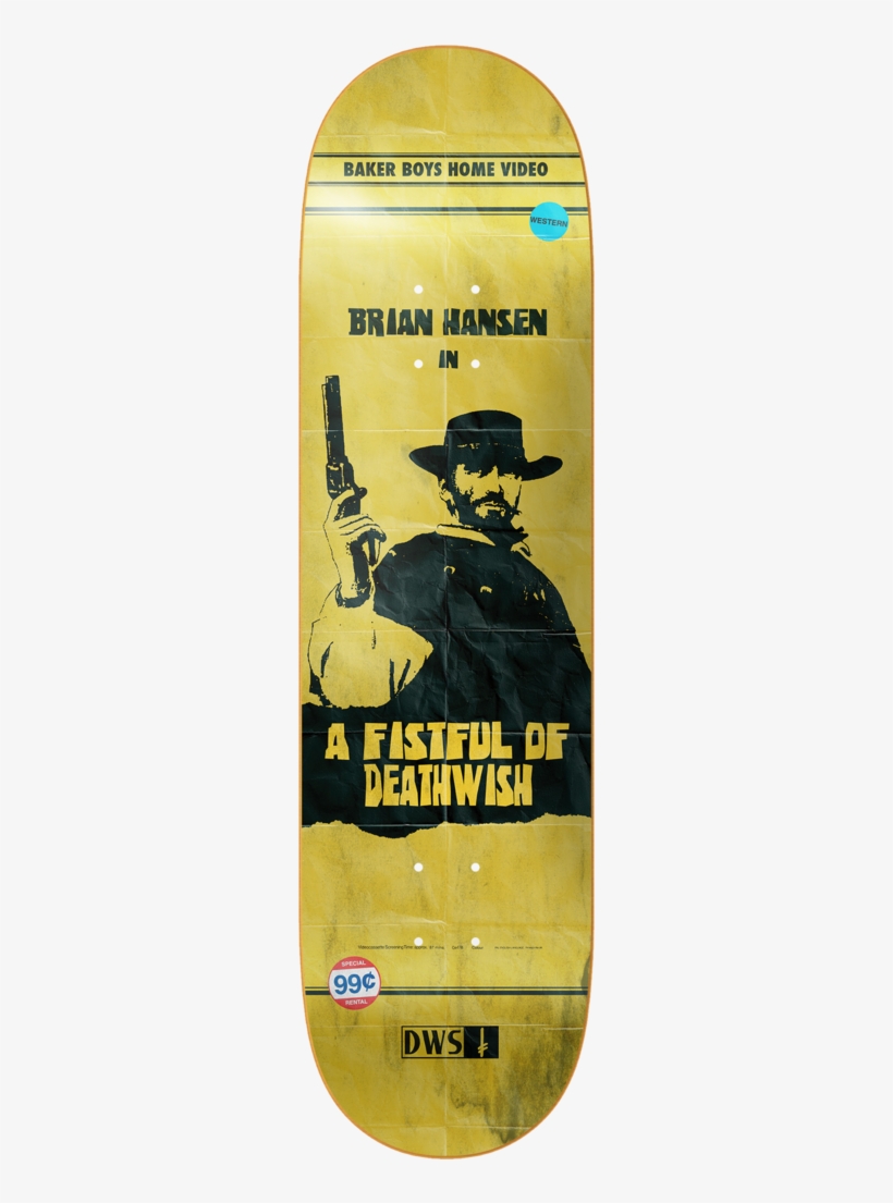 Deathwish Sl Vhs Wasteland Deck 8" - Skateboard Deck, transparent png download