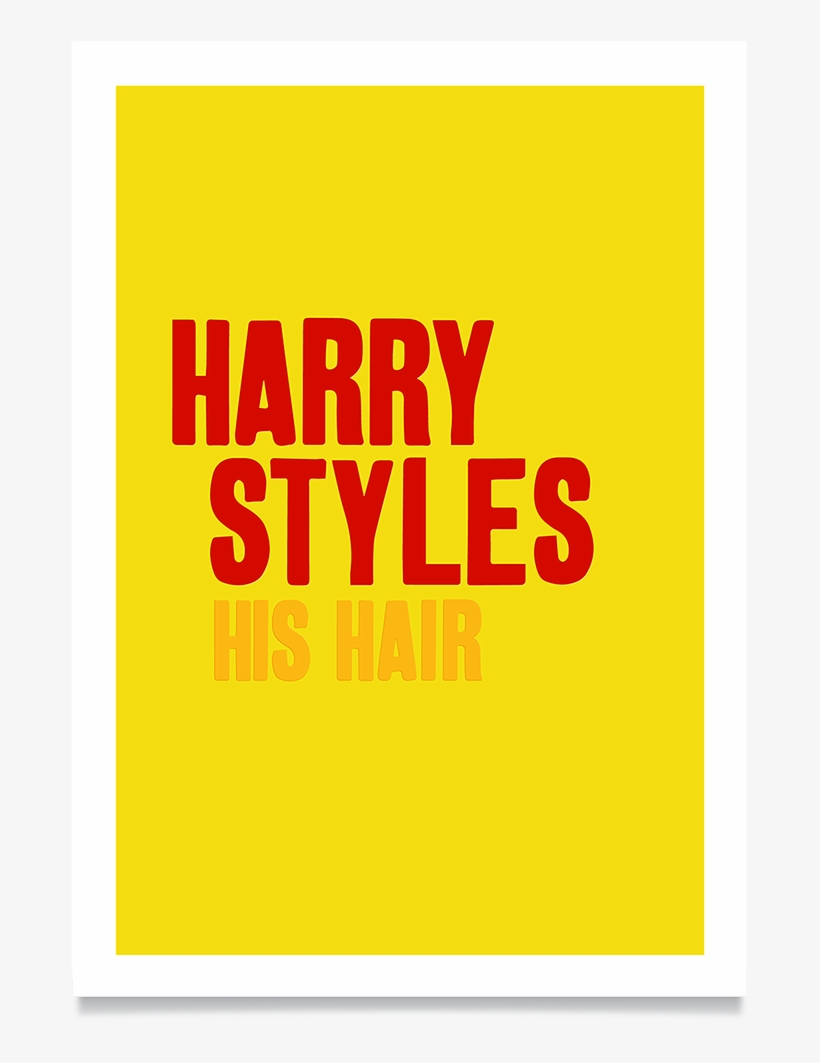 Harry Styles His Hair - Poster, transparent png download