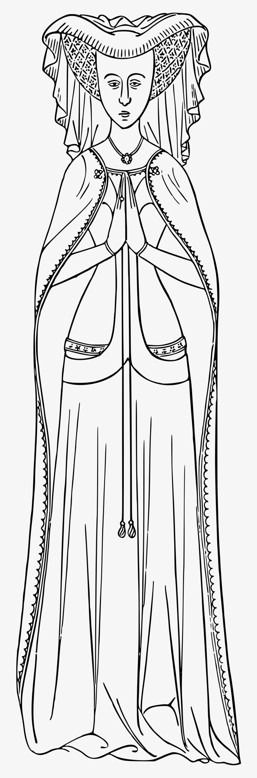 This Free Icons Png Design Of Praying Lady, transparent png download