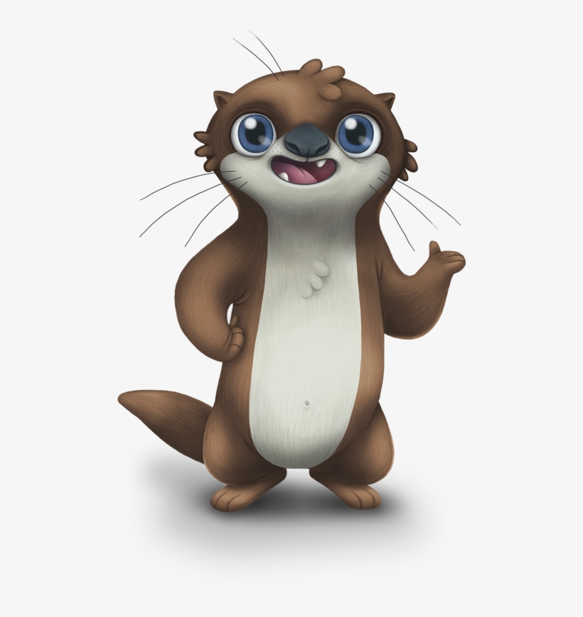Bob The Bobcat Otis The Otter - Cartoon, transparent png download