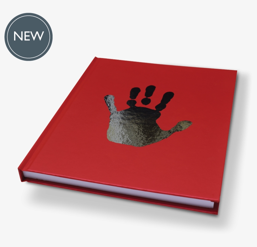 New Foil Double Handprint Green Notebook Cover - Illustration, transparent png download