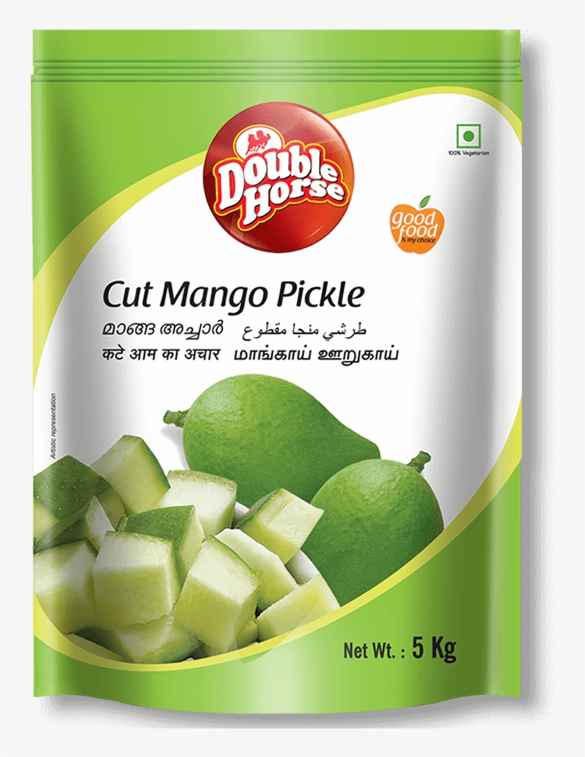 Picture Of Double Horse Cut Mango Pickle - Double Horse Mango Pickle 100 G, transparent png download