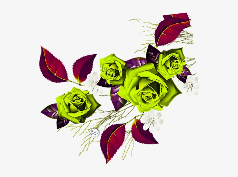 Red Rose Border Png 1 Copy - Floribunda, transparent png download