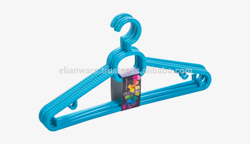 4 Pcs Malaysia Plastic Clothes Coat Hanger E-17 - Clothes Hanger, transparent png download