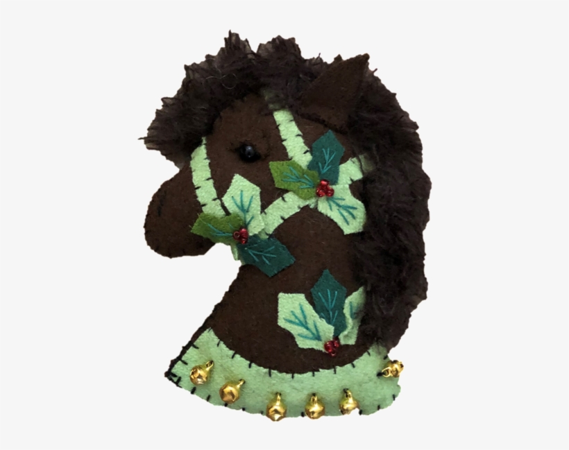 Felt Horse Head Candy Cane Cover, transparent png download