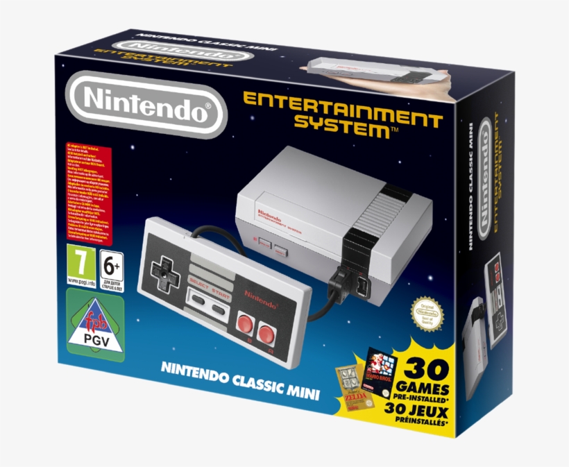 Nintendo Classic Mini Console - 045496343330, transparent png download