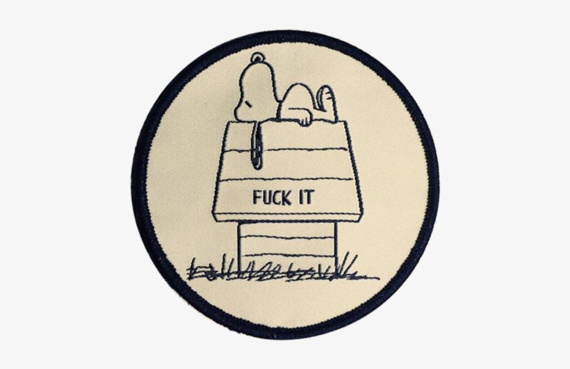 Snoopy F It Patch - Snoopy Fuck It Patch, transparent png download