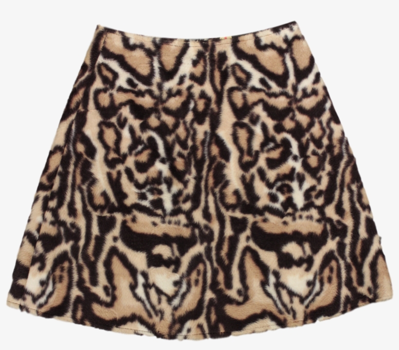 1960's Leopard Mini Skirt - Miniskirt, transparent png download