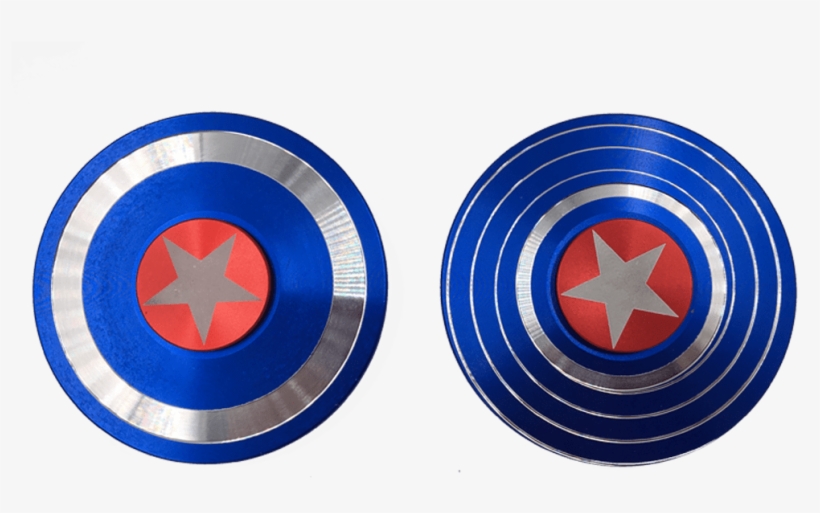 Captain America Marvel Super Heroe Shield Fidget Spinner - Circle, transparent png download
