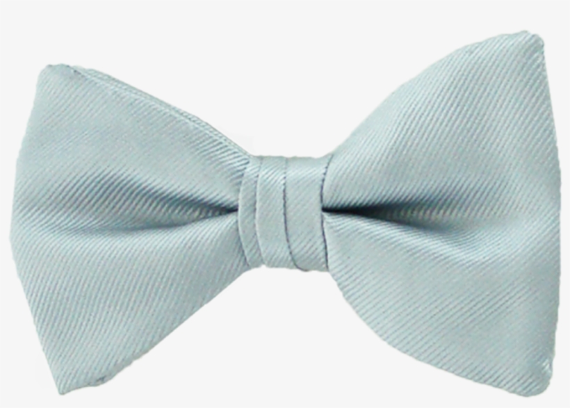 Simply Solid Light Silver Bow Tie - Silk, transparent png download
