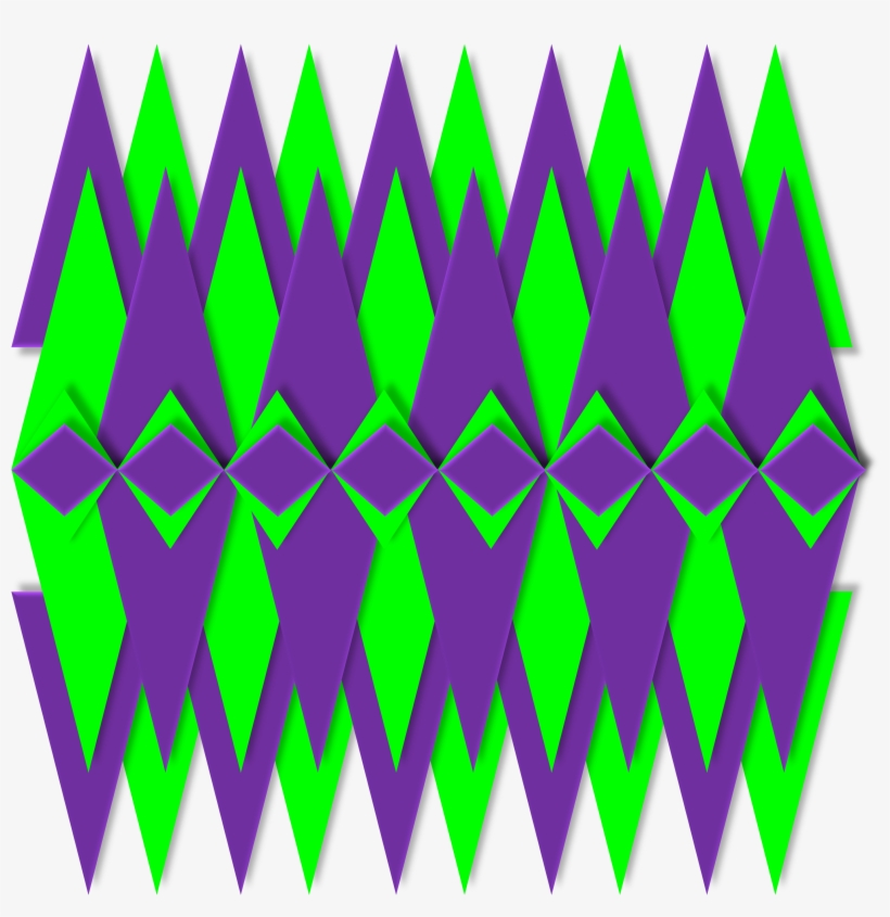 Geometric Graphic 3d Violet Lime 821916 - Illustration, transparent png download