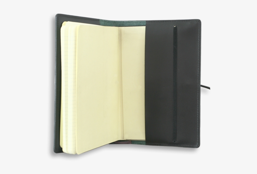 Large Leather Notebook Cover - Wallet, transparent png download