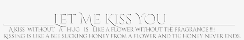 Kissing Png - Love Png Text White, transparent png download