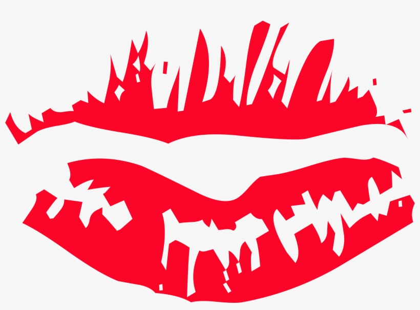 Kiss Clip Lips Transprent Png Free Download - Art Lips Drawing, transparent png download