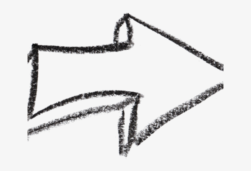 Drawn Arrow Crayon - Portable Network Graphics, transparent png download