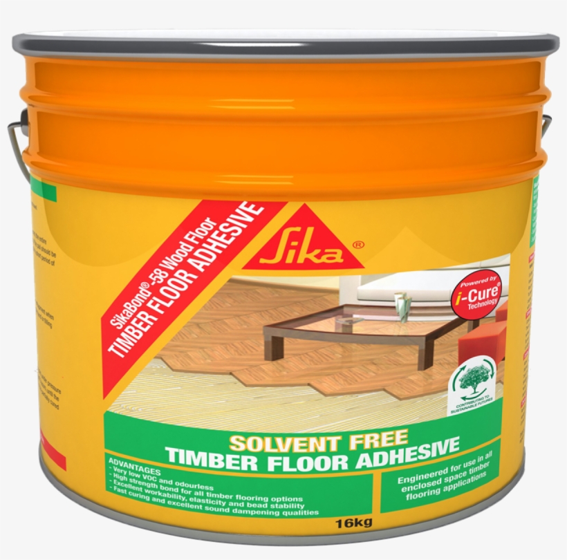 Sikabond-58 Wood Floor Adhesive 20 X 600ml - Sika, transparent png download