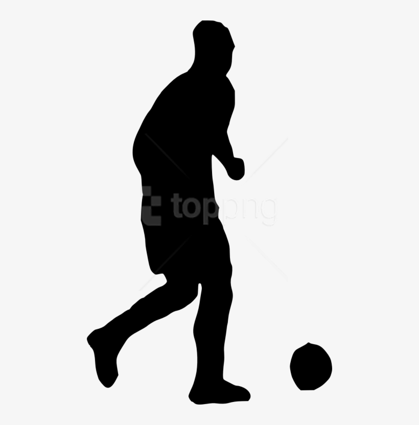 Football Player Silhouette Png - Silhouette, transparent png download