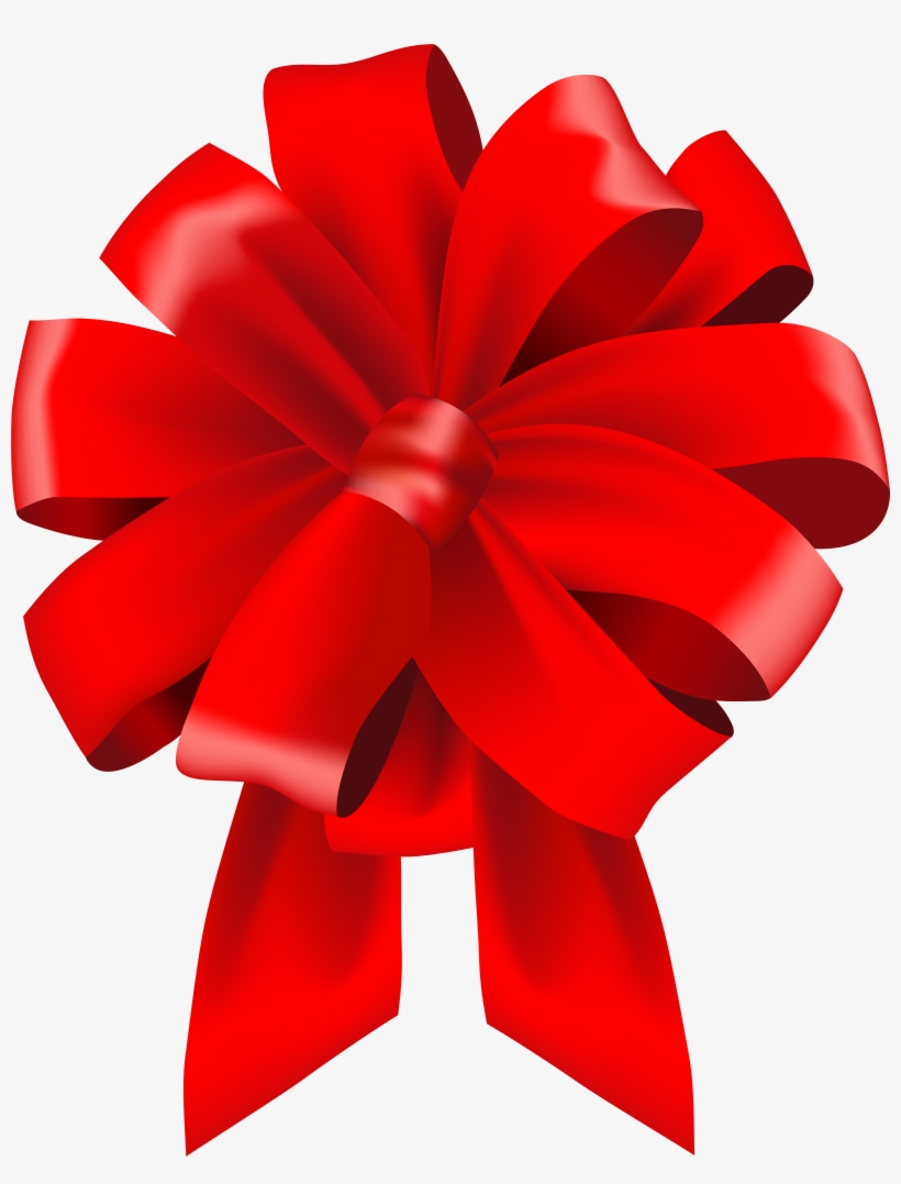 Red Bow Png Clip Art, transparent png download