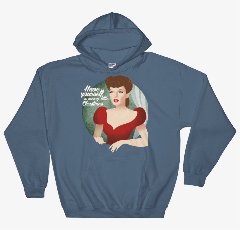 Christmas Garland Hoodie Swish Embassy - Sweatshirt, transparent png download