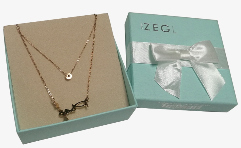 Best Sale Luxury Design White Swirl Cotton Filled Jewelry - Chain, transparent png download