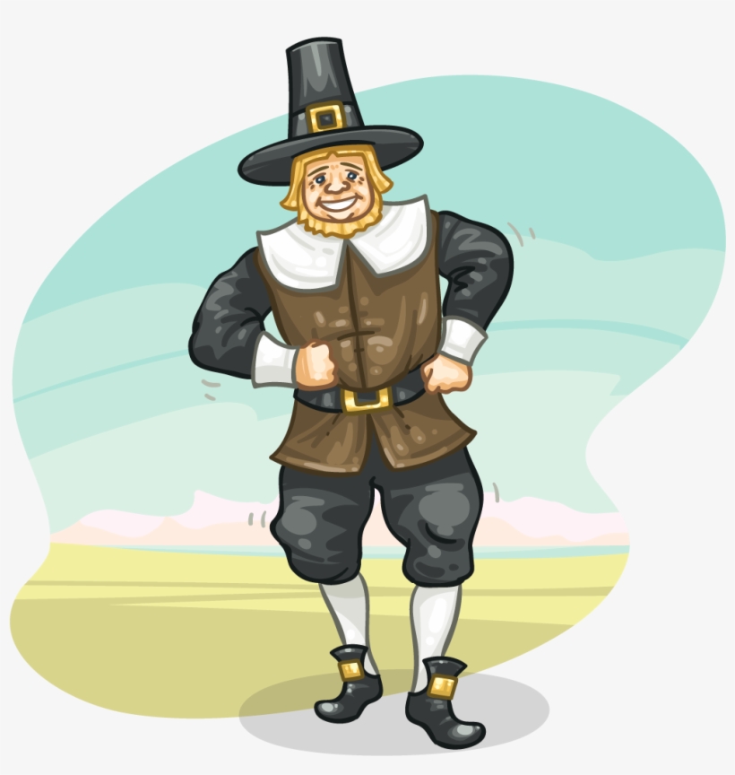 Pilgrim - Cartoon, transparent png download