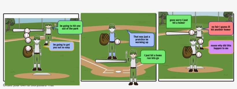 The Awesome Baseball Player - Cartoon, transparent png download