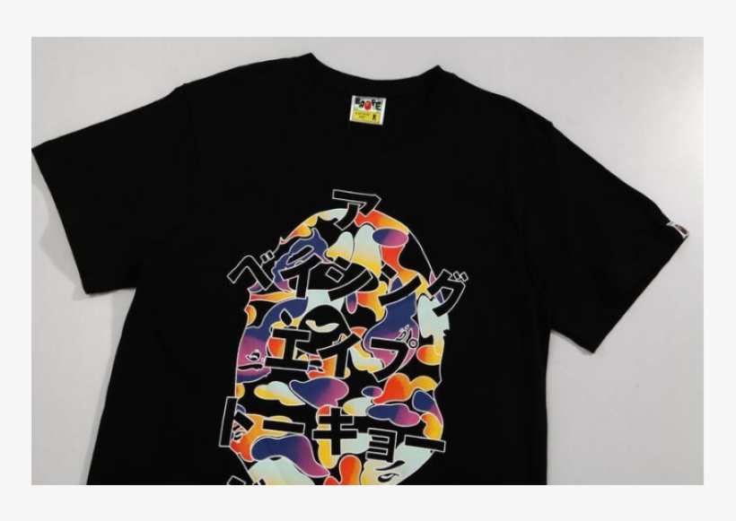 Bape 01161640 Fashion Men's Japan Letter A Bathing - Active Shirt, transparent png download