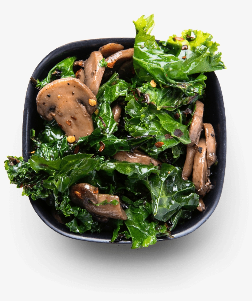 Grilled Kale & Mushrooms - Spring Greens, transparent png download