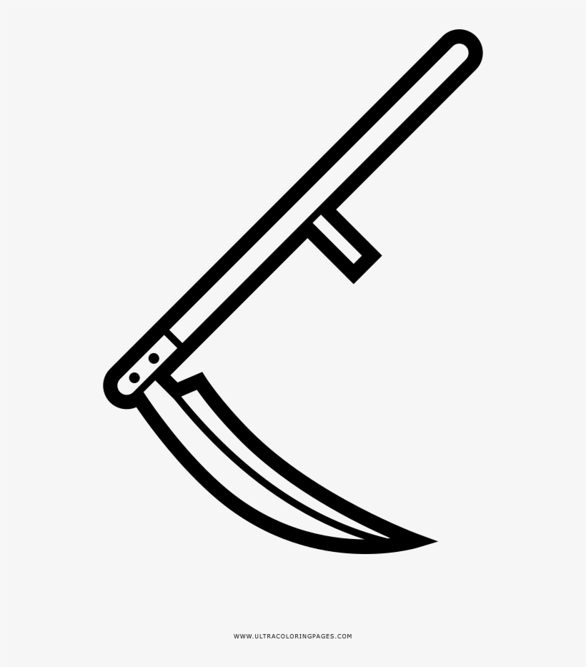 Scythe Coloring Page - Scythe Coloring Pages Transparent PNG