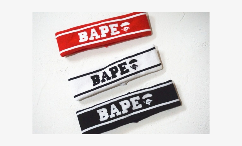 A Bathing Ape Bape Face Headband - Label, transparent png download